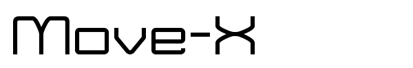 Move-X font preview